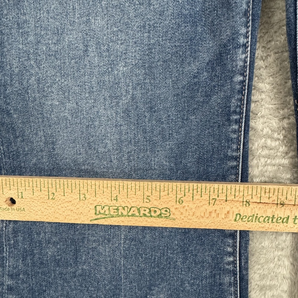 American Eagle Next Level Flex Jeans Womens 12 Super High Rise Flare Blue Boho - Picture 13 of 16